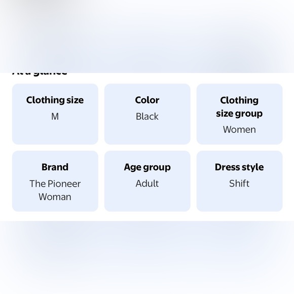 The Pioneer Woman Black Shift Dress! NWT! Size M! - Picture 2 of 5